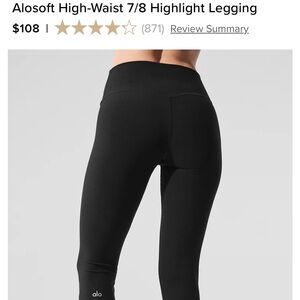 ALO Yoga Jet Black Leggings